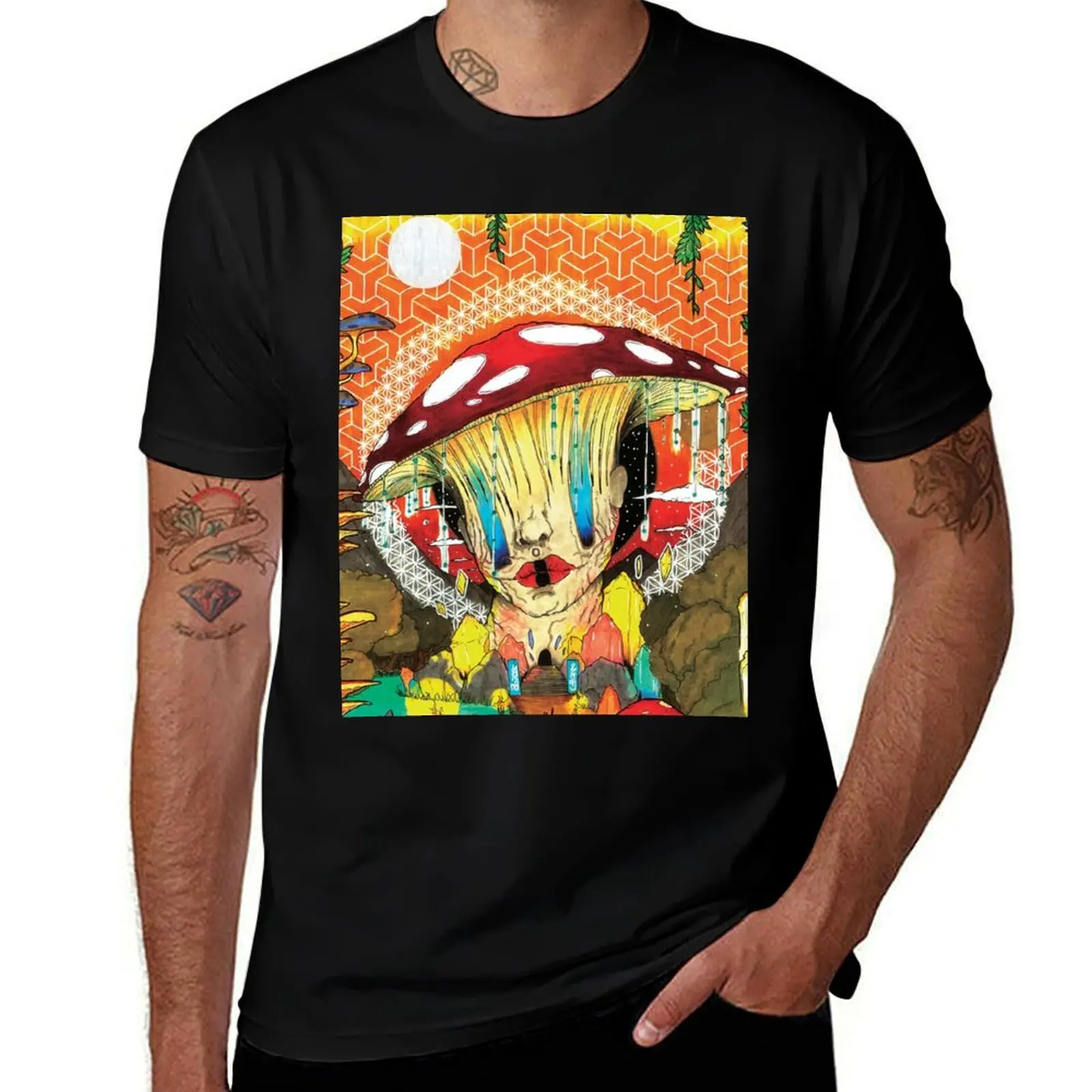 Inner Trips T-Shirt Novelty Print Casual Tee Shirt T-Shirt