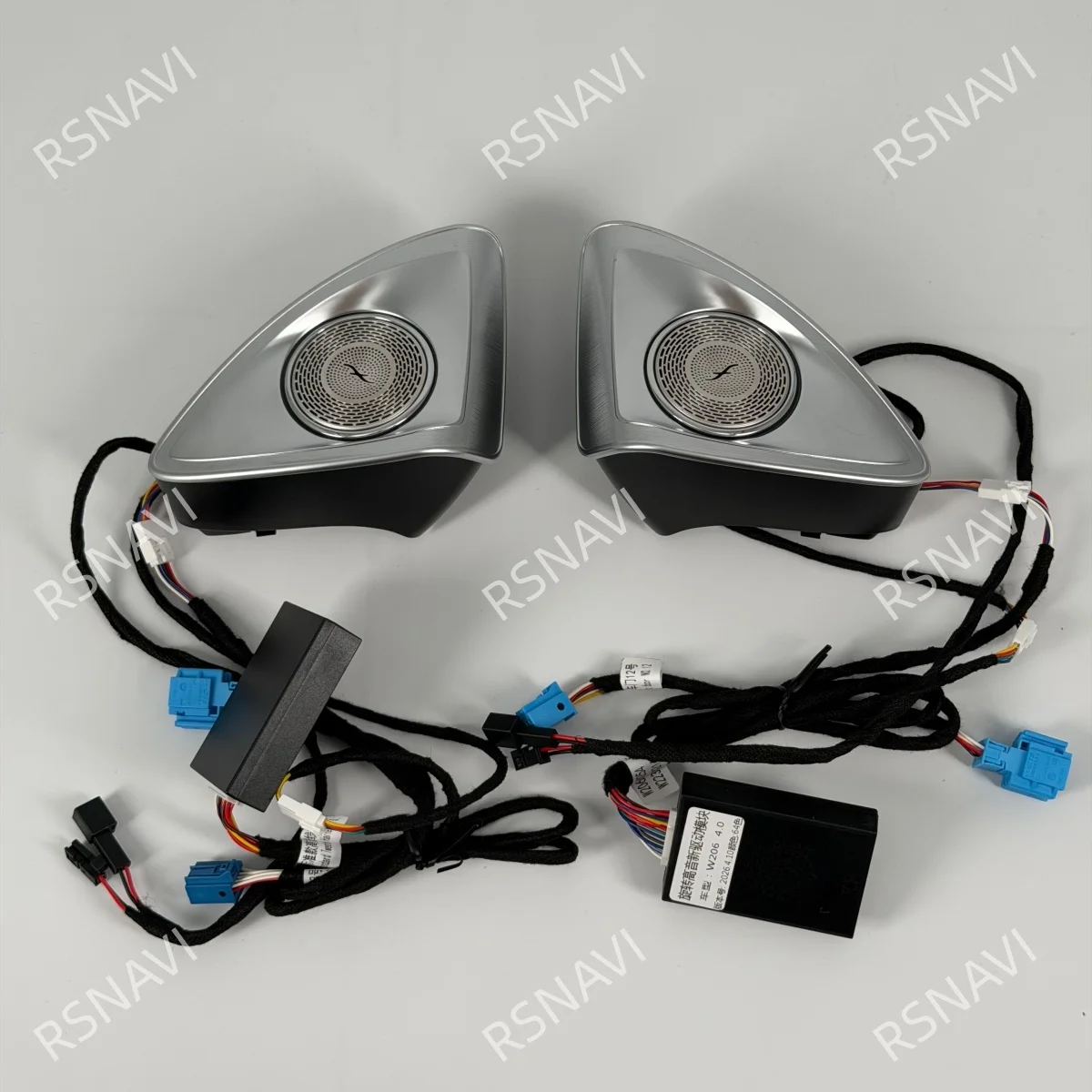 64 Colors LED 4D Speaker For Benz S-Class W222 2014-2020 4D Rotating Tweeter Speaker Ambient Light Treble Horn car accessories
