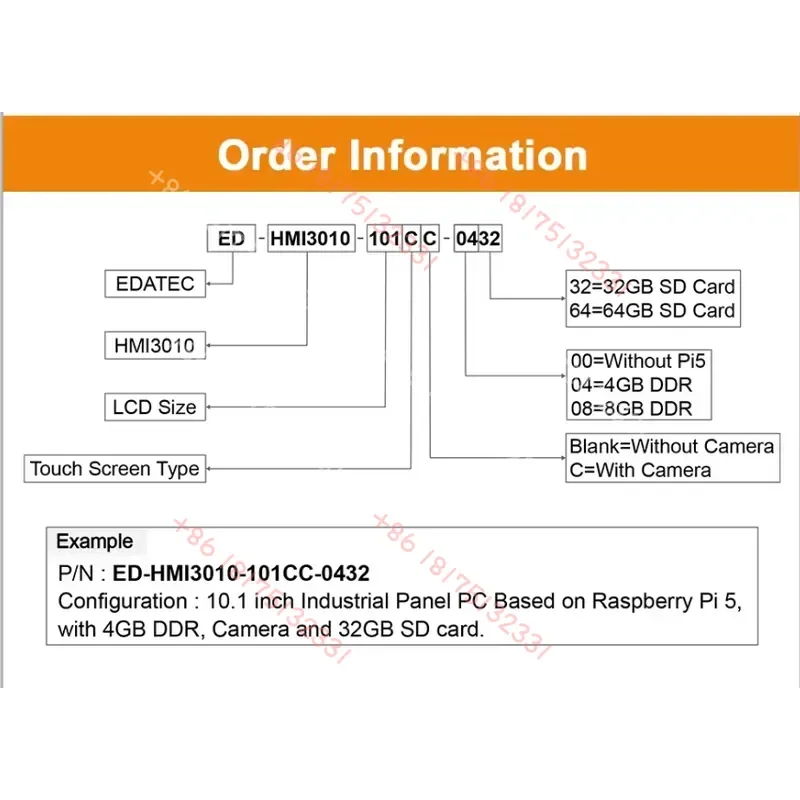 Chipboard Hmi3010 Industrial Panel All-in-one Touch Panel Pc With Optional 7/10.1-inch Display, Compatible With Raspberry Pi