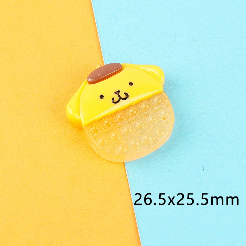 10pcs Cartoon Kawaii Mini Resin Animal Bubble Toy Crafts Accessories Materials Embellishment Flatback Charm Figure Scrapbook Diy