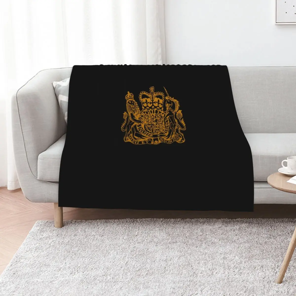

Elizabeth II Royal Coat of Arms Emblem Throw Blanket Blankets For Sofas manga funny gift Thins Blankets
