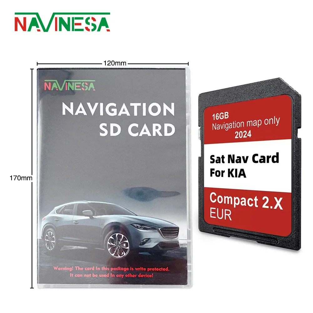 

Europe Turkey Maps Sat Nav 2024 Navigation GEN2 SD Card for KIA Venga/Ceed/Sportage/Rio/Picanto/Optima/Sorento Car Compact 2.X