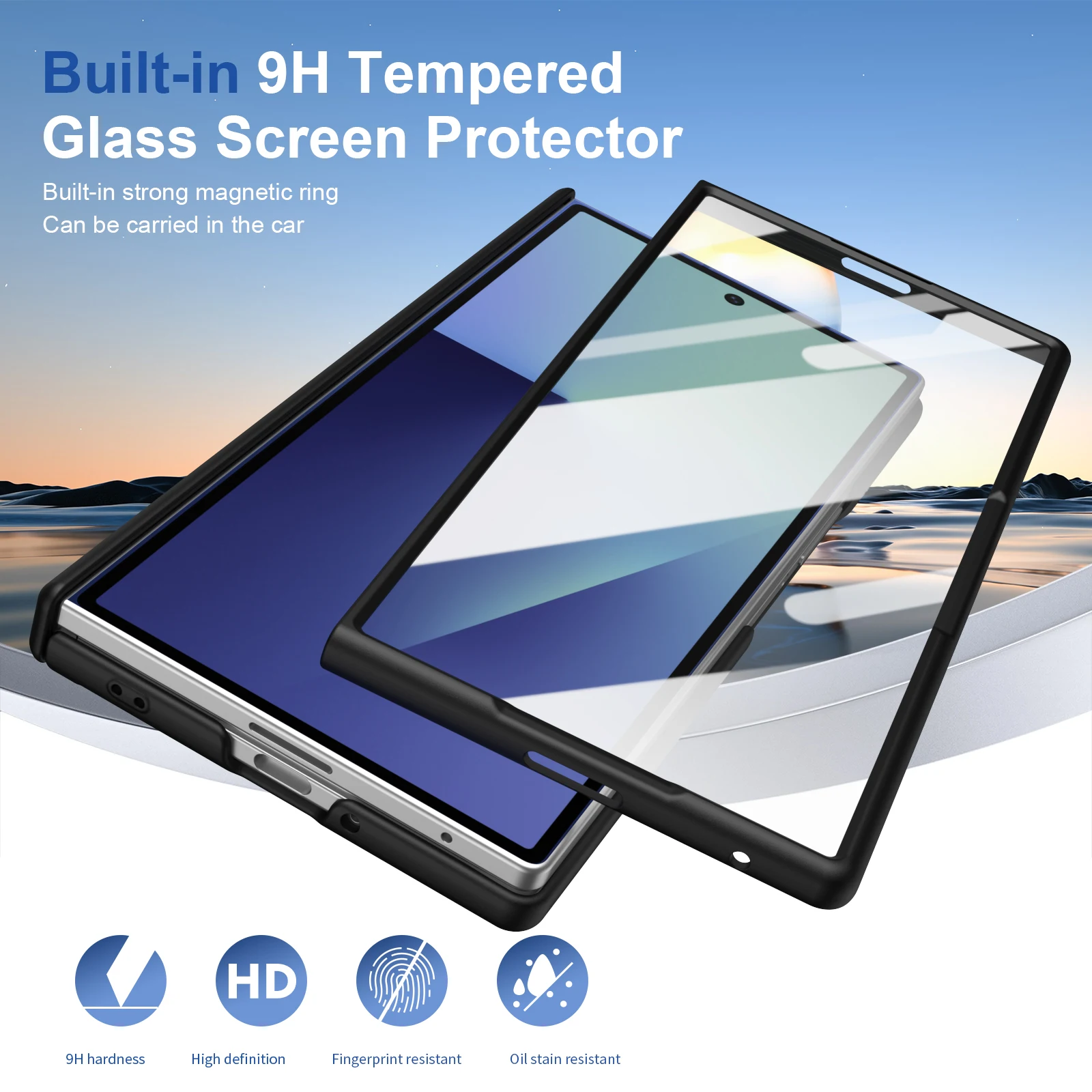 Anti-Falling Strong Full Coverage Glass Film Case for Samsung Galaxy Z Fold 8 Fold8 Ultra 5G Fold7 Fold 7 6 5 4 3 Fold6 Fold5