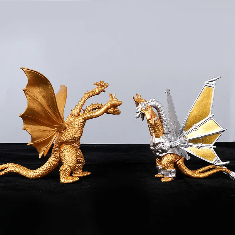 2024 neue 10cm Godzilla vs Kingkong Gojira Weich kleber König Ghidorah Action figur bewegliche Gelenke Modell Spielzeug für Kind Junge Geschenk – Detail 9