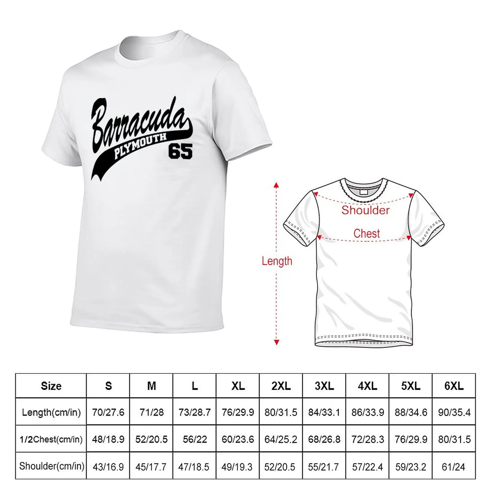 New 65 Barracuda T-Shirt quick-drying t-shirt T-shirt short plus size tops funny t shirts for men