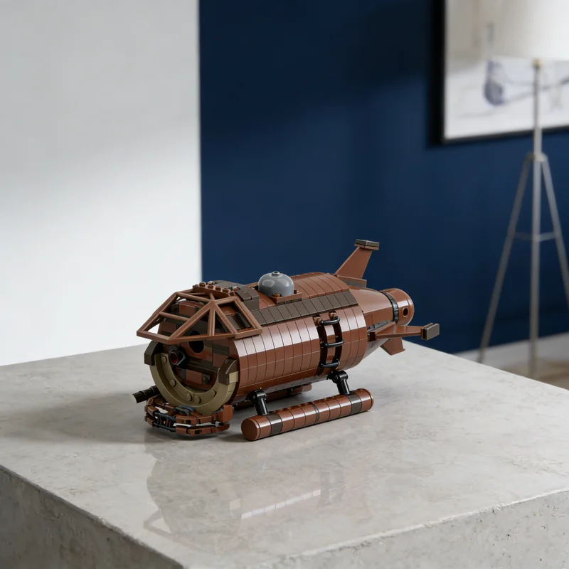 

Конструктор MOC SM 13 Iron Lung Submarine Aquazone, 562 детали, модель для сборки, креативный подарок, коллекционный декор, премиум-класс для детей и взрослых