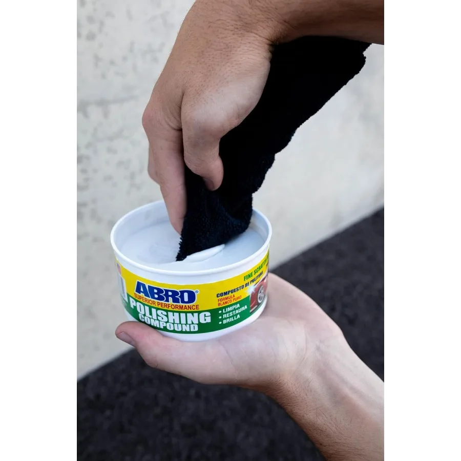 Composto per lucidatura ABRO dalle prestazioni superiori da 10 once. Dispositivo per la rimozione dei graffi dell'auto Shine ad alta tecnologia per ripristinatori di veicoli, turbinii e graffi