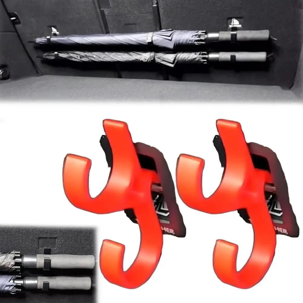 2Pcs Einzel/Doppel Haken Auto Regenschirm Haken Kein Bohren Vertikale Suspension Auto Regenschirm Halter Anti-tilt
