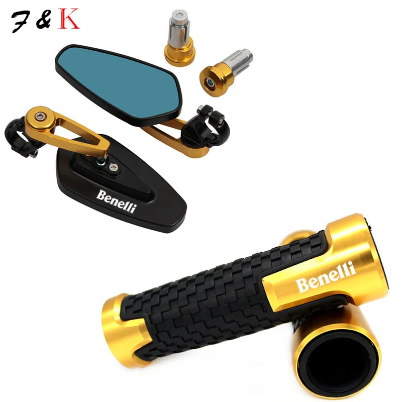 

For Benelli TNT125 TNT125i TRK251 TRK 502X RFS 150i Motorcycle Aluminum Rear View Handle Bar End Side Rearview Mirrors handlebar