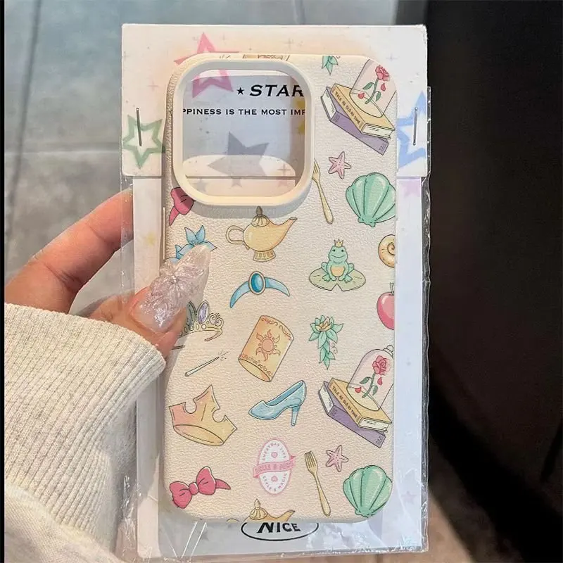 

Princess-Style Crown High-Heeled Shoes Pattern Phone Case For iPhone 17 Pro Max 11 13 12 14 15 16 8 7 Plus 17E XS XR X Air Cover