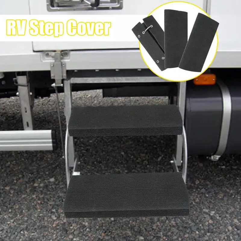 1pcs Non-Slip Floor Mat RV Step Carpet Waterproof Rug RV Step Cover Carpet Mat For Outdoor Mobile Home Camper Travel Trailers RV