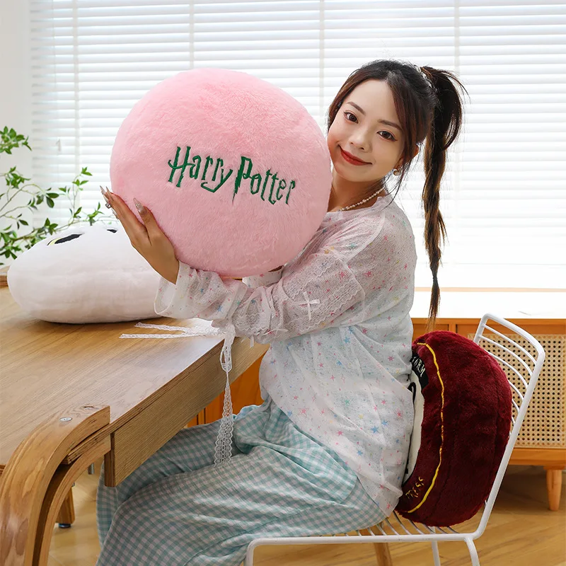 3 Styles 40cm Cute Harry Potter Hedwig Soft Scarf Owl Anime Pillow Cushion Collection Room Decor Birthday Gift view 4