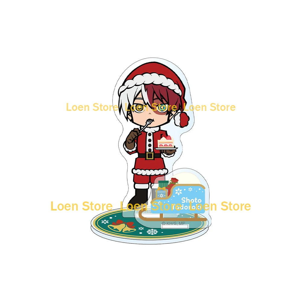 My Hero Academia Christmas Series Katsuki Bakugo Eri Denki Kaminari Shoto Todoroki Kyoka Jiro Chibi anime figure Acrylic stand view 2