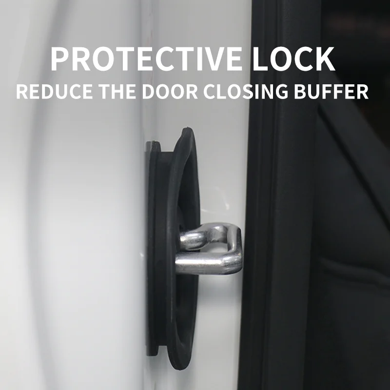 Car Door Lock Buckle Protection Cover For Mini Cooper E/SE J01 J05 U25 Countryman Anti Collision Shock Absorbing Cushion