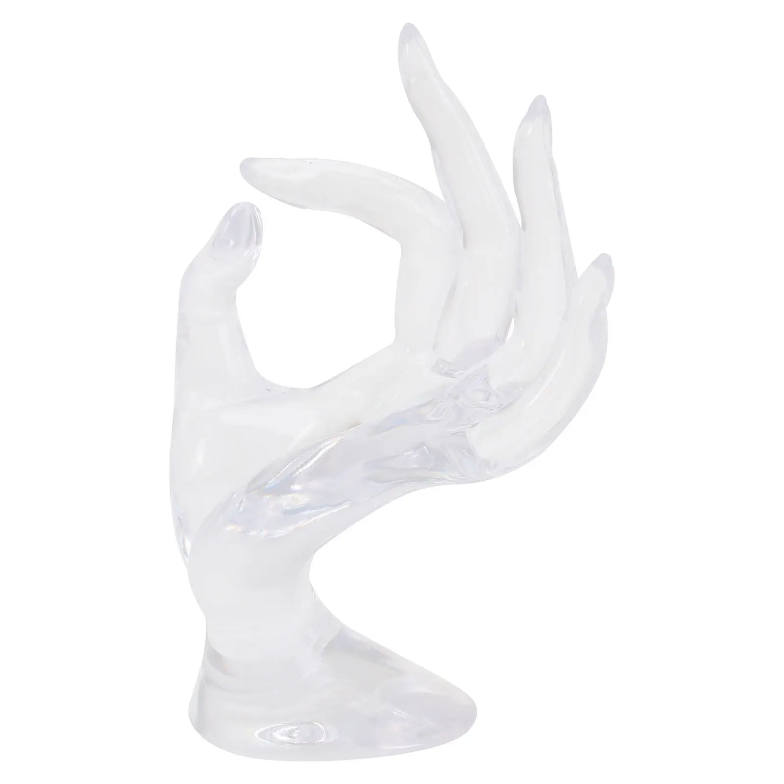 

Hand Shape Ring Holder Jewelry Display Rack Bracelet Organizer Transparent Acrylic Display Stand for Home Store High End Jewelry