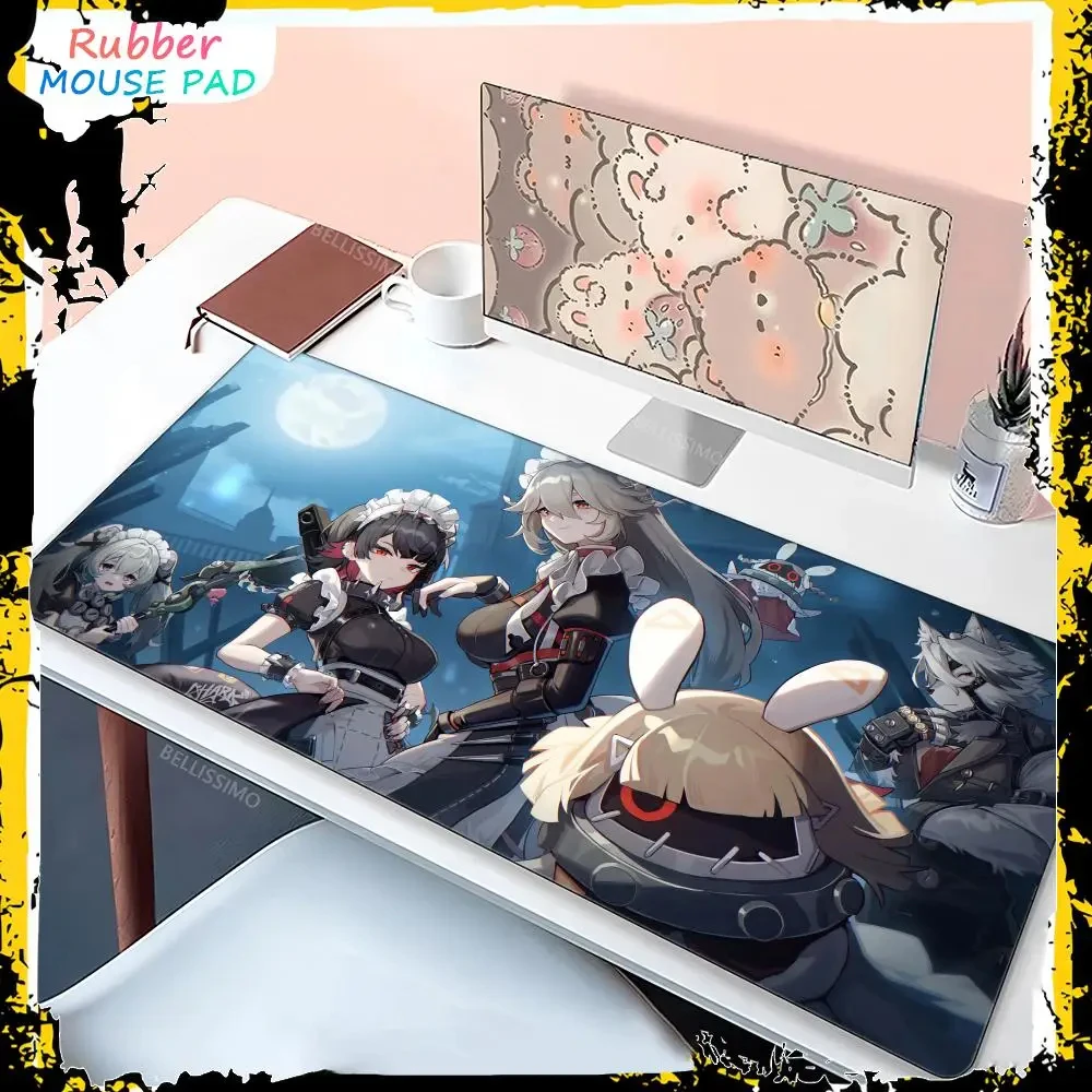 

Anime girls collection multiplayer Mouse Pads Gamer keyboard pads Computer Accessories Non-slip Mause Pc Laptops Rubber Mousepad