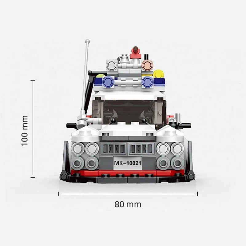 New Classic Movies City Ghostbusters ECTO-1 Vehicle Super Racing Sports Car Building Blocks Sets Model Bricks Kids Toys Gifts