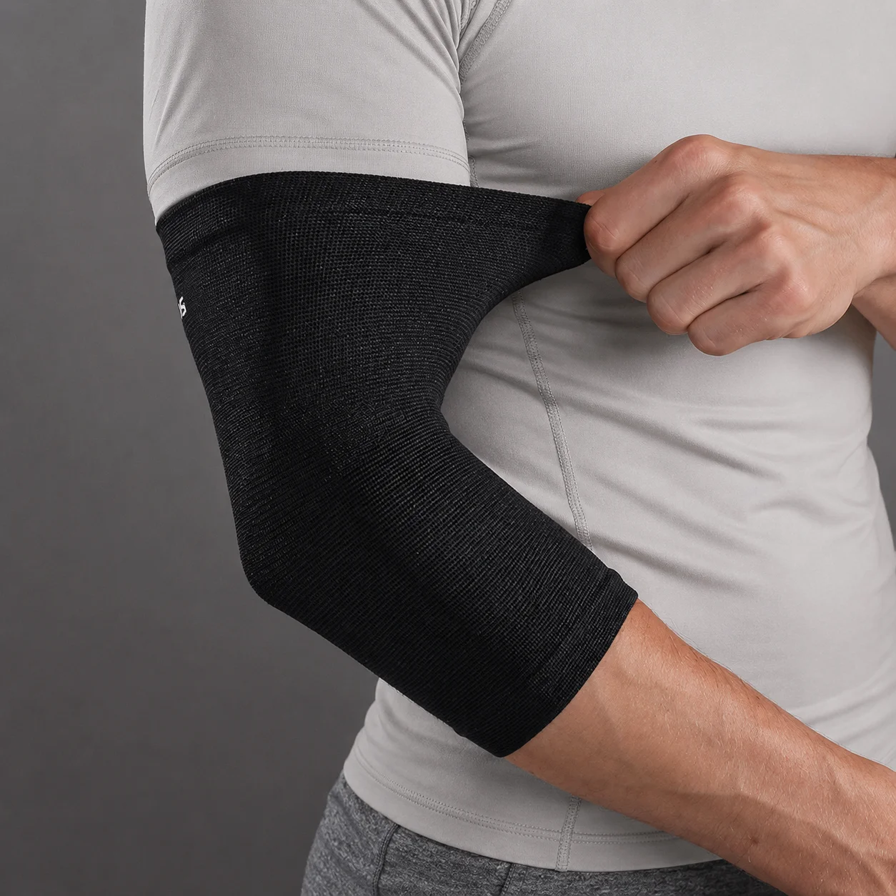 Breathable Nylon Arm Sleeve, Elastic Compression Elbow Support Brace for Workout & Daily Use