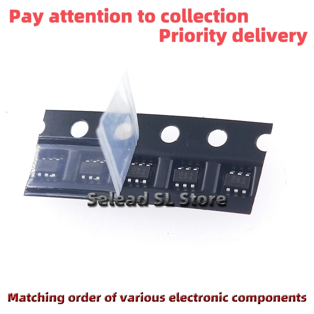 New Original 50pieces/pack ESDA6V1-5W6 Silkscreen :E62 New ESD/TVS electrostatic protection diode SOT-363