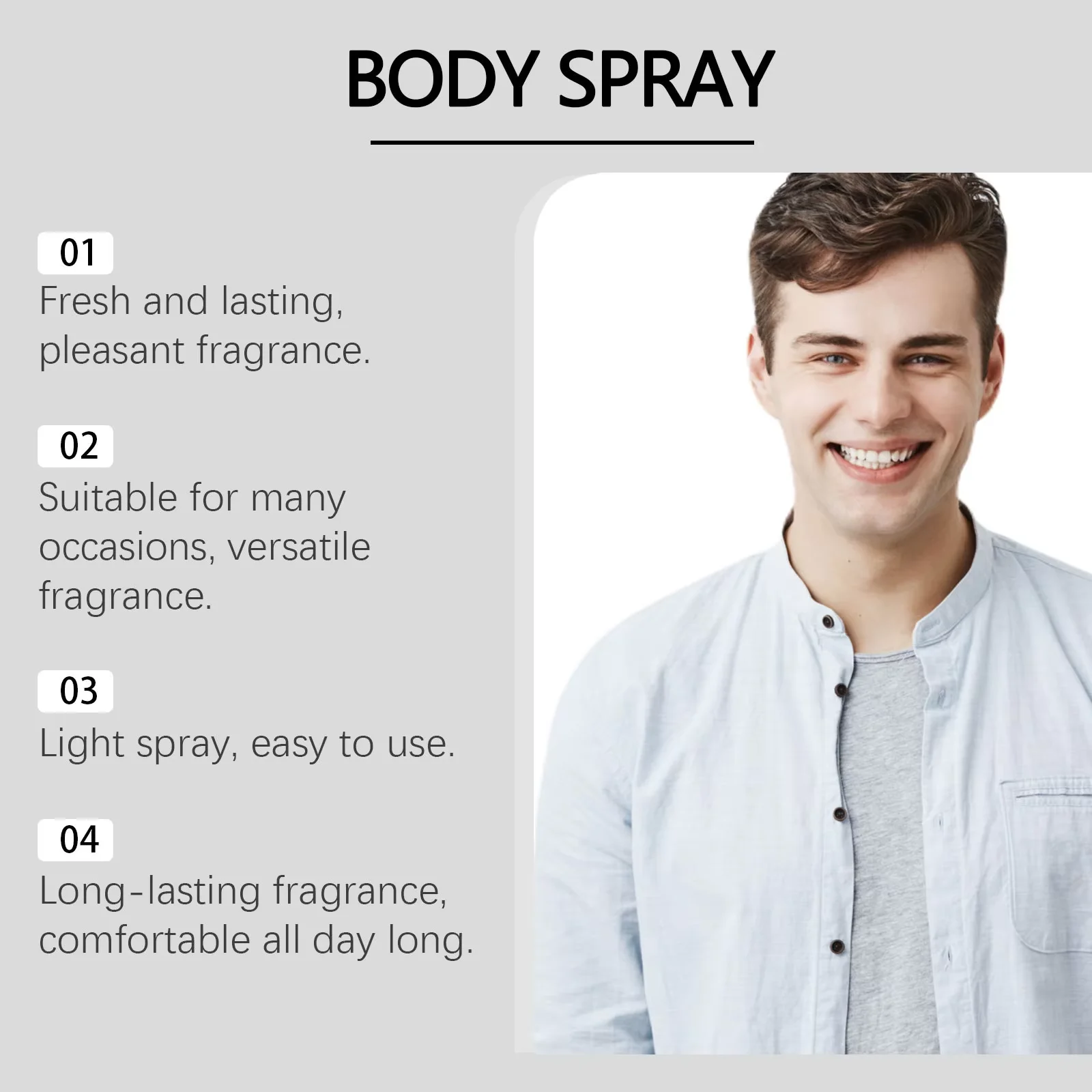 رذاذ عطر رجالي من خشب الصندل من إيست مون، رائحة منعشة تدوم طويلاً، يقلل من رائحة العرق، إزالة الإبط، رذاذ مزيل العرق للبالغين #4