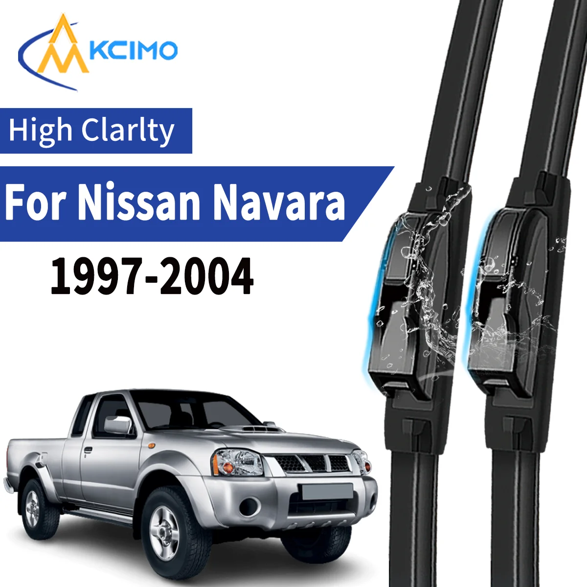 

2pcs Car Front Wiper Blades For Nissan Navara D22 97-04 Windscreen Windshield Wipers Silent Rubber Auto Accessories Replacement