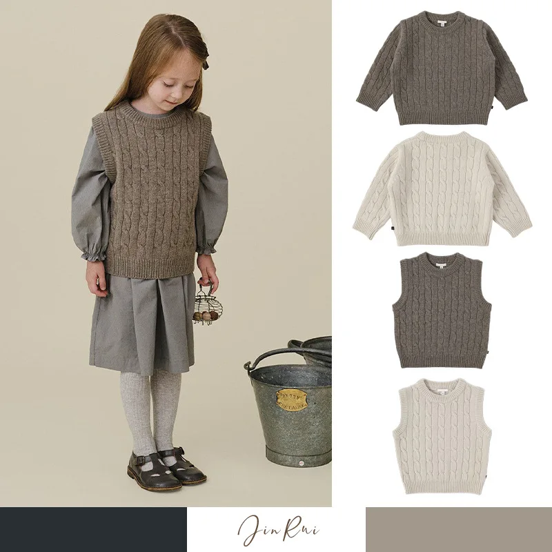 

Wisdom Kids Sweater 2025 Autumn/Winter New Collection Boys Girls Ultra Fine Australian Wool Blended Warm Long Sleeve Sweater