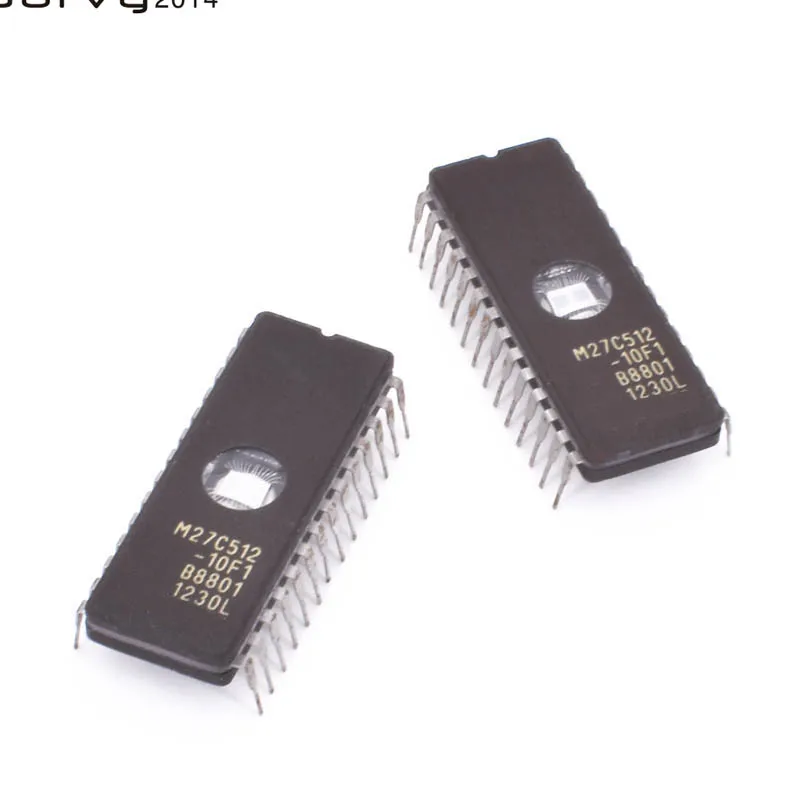 10 pcs M27C512-10F1 M27C512 27C512 eprom, Uv 512 KBIT DIP-28 IC integrated circuit