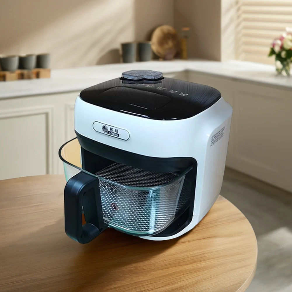 Silver Crest 8L Plastic OilFree Electric Digital Control Air Fryer for Chicken and Cooking view 3