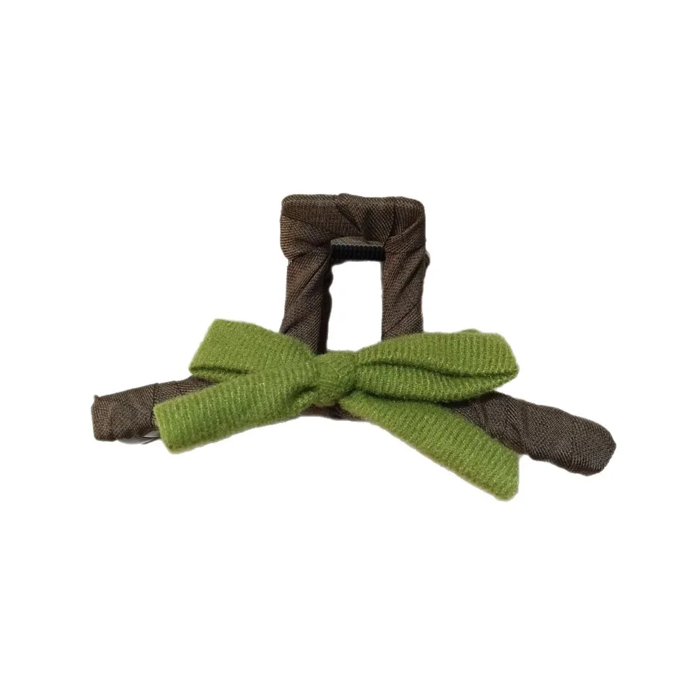 

New Leopard Print Shark Clip Elegant Sweet Hair Clip Bowknot Gift Hair Claw AutumnWinter