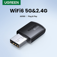 UGREEN WiFi Adapter AX900 AX1800 AC1300 WiFi6/5 5GHz&2.4GHz USB WiFi Dongle Antenna for Desktop Laptop USB Ethernet Network Card