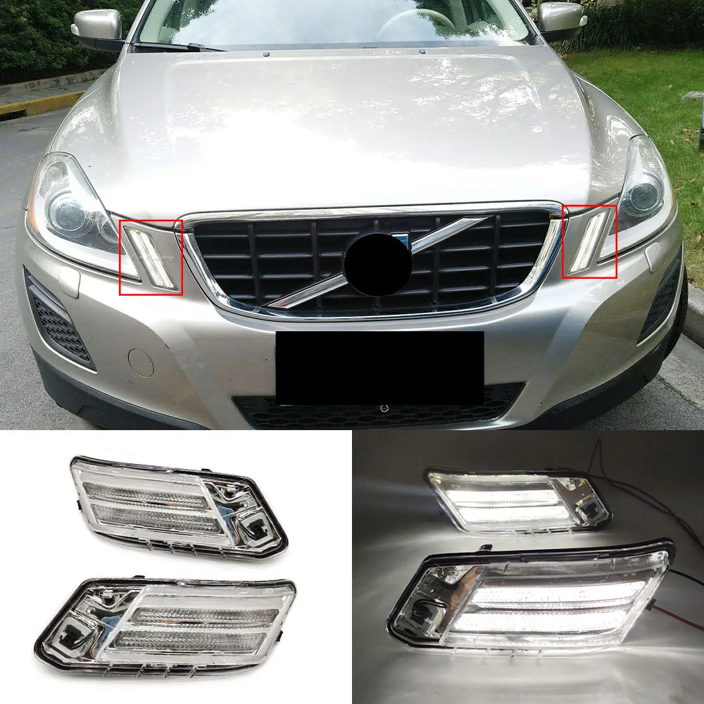 

For Volvo 09-13 old XC60 daytime running lights, front headlights, auxiliary lights, front bumper lights, fog lights