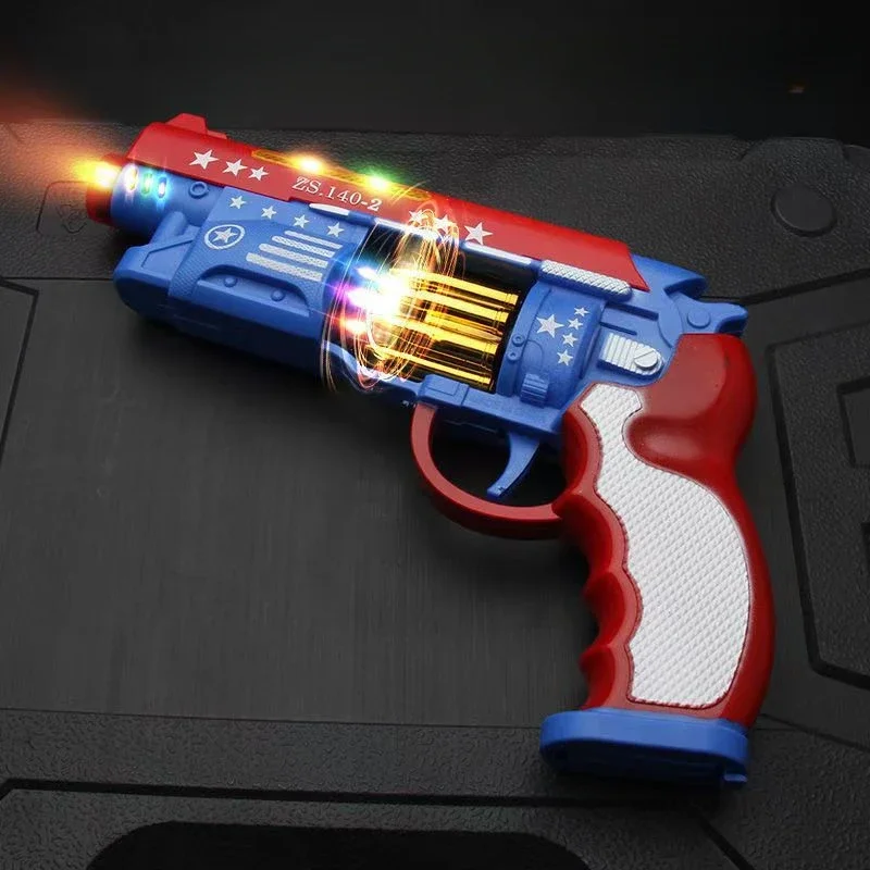 

M416 AK47 Electric Rifle Light Up Pistol Toy Dazzling LEDs Light Fighting Sound Toy Gun for Kids Gift