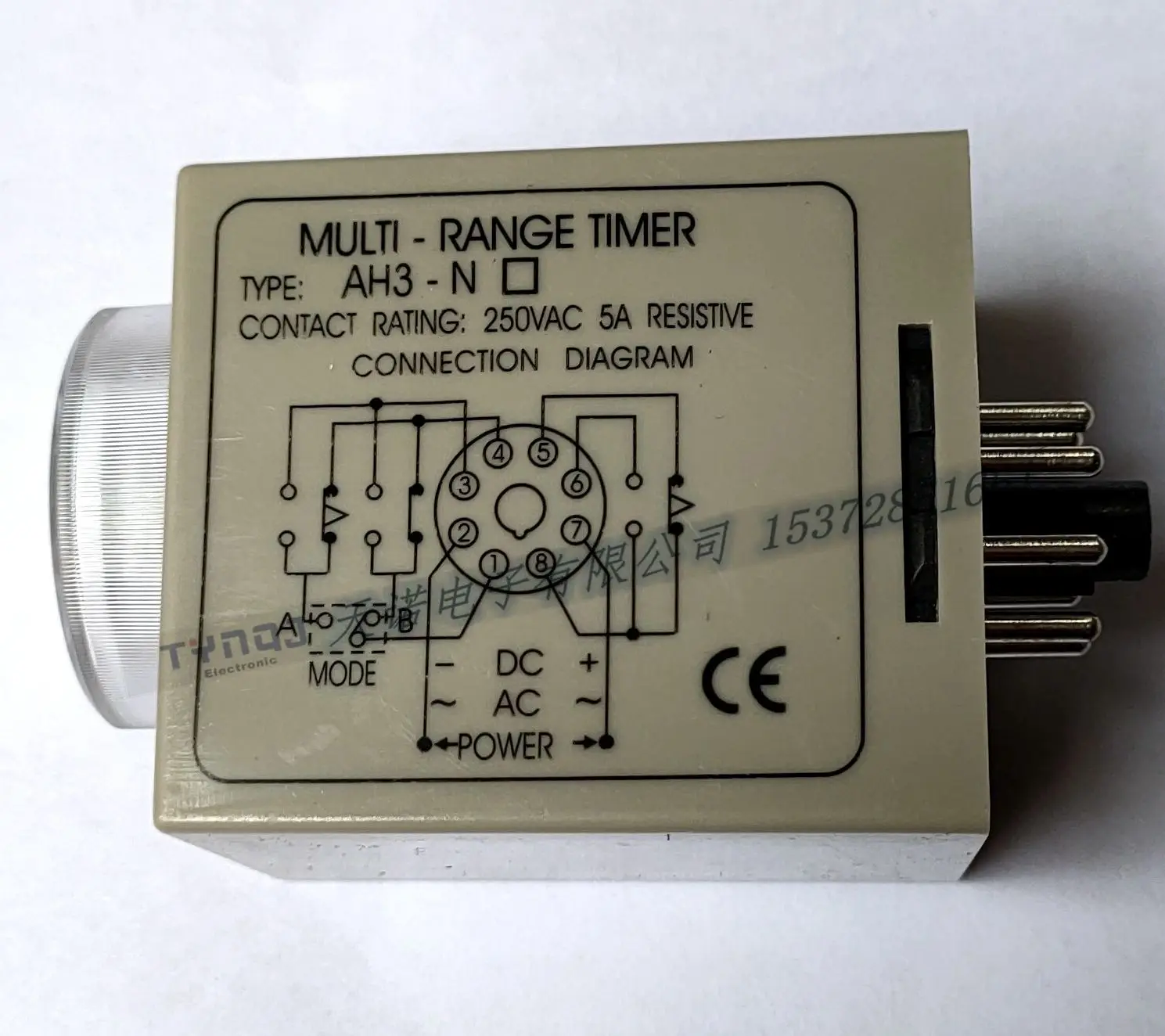 Multifunctional Time Relay AH3-NANBNCNDNE Multi Stage DC 12V24V AC 220V 8 Pin