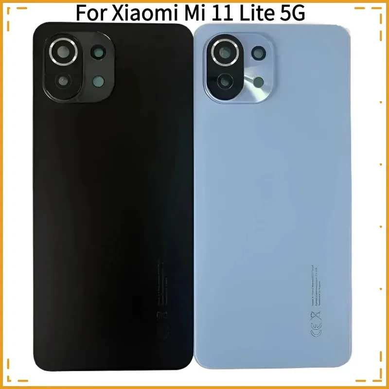 

For Xiaomi Mi 11 Lite 5G backshell Cover Back Glass Panel Rear Housing Case Replace For Xiaomi M2101K9AG
