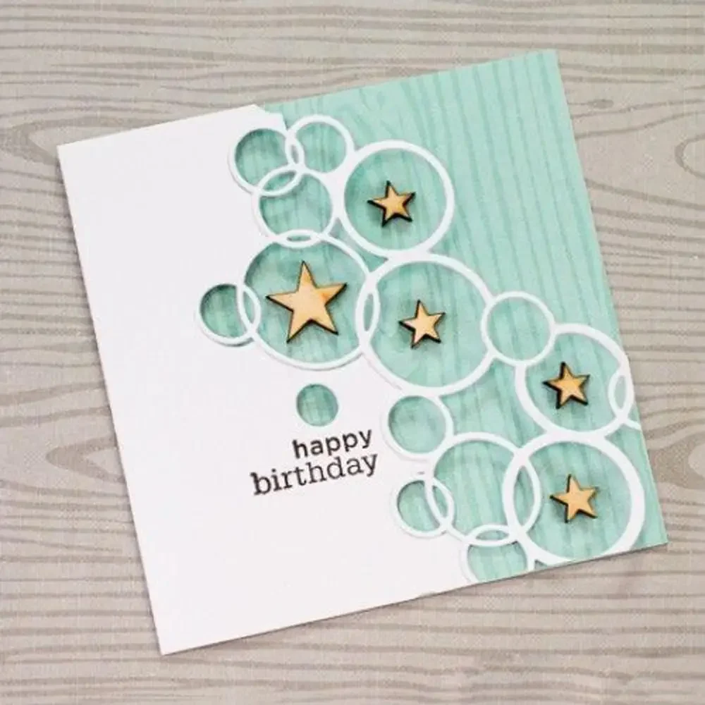 Decorative Circles Metal Cutting Dies Stencil Scrapbooking Photo Album  Paper Card Making