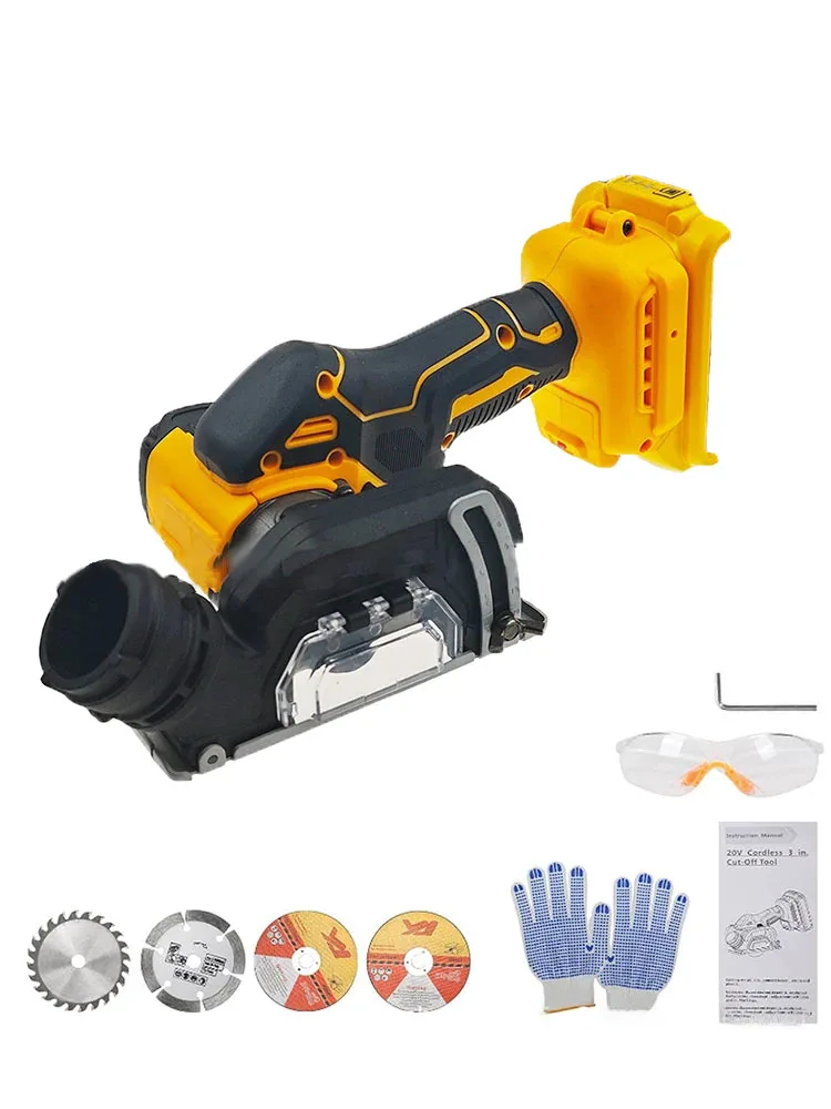 

Angle Grinder Cordless Mini 3Inch Electirc CUT OFF Tool Cutting Circular Saw Machine Power Tool Fit Makita Dewalt 21V Battery