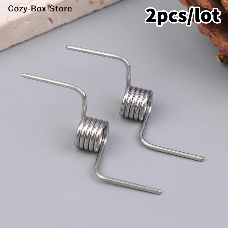 [ZY]2Pcs/Set Refrigerator Divider Door Hinge Spring Accessories Baffle Strong Stainless Steel Refrigerator Door Torsion Springs