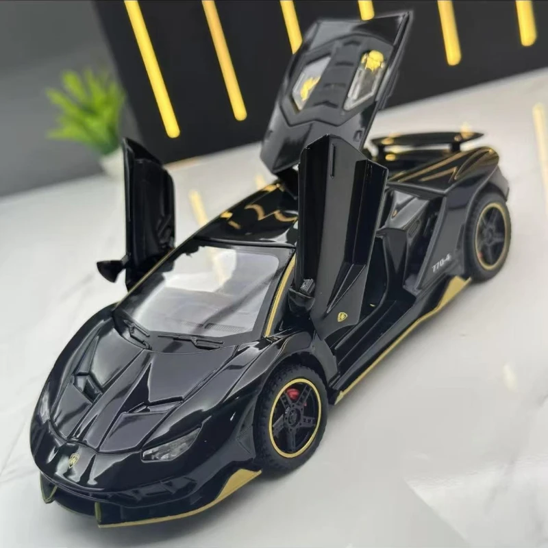 1:24 Simuliertes 7704 klassisches Sportwagen-Legierungsmodell, exquisite Nachbildung, statisches Ornament, Spielzeug, ein unverzichtbares Geschenk für männliche Auto-Enthusiasten