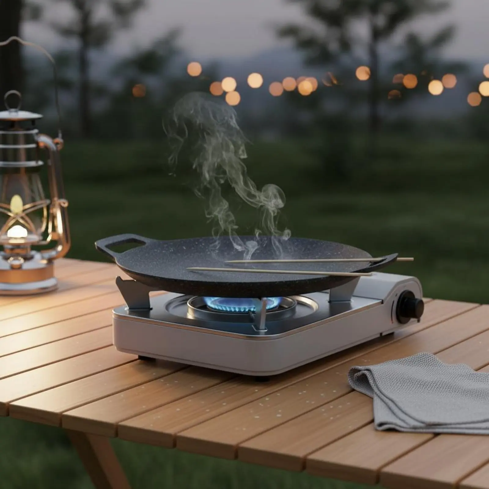 Maifan Stone Barbecue Pan Less Smoke Maifan Stone Baking Tray Round Nonstick Griddle Easy to Clean Korean BBQ Griddle Plate view 2
