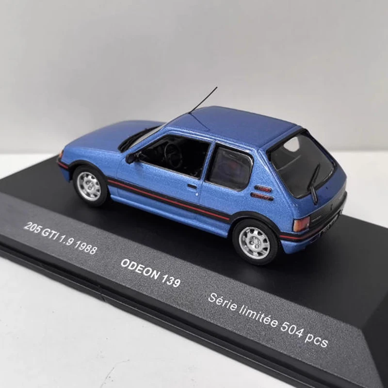 ODEON 1/43 205 GTI 1.9 1988 รถรุ่นคลาสสิกผู้ใหญ่ของที่ระลึกของขวัญแบบคงที่