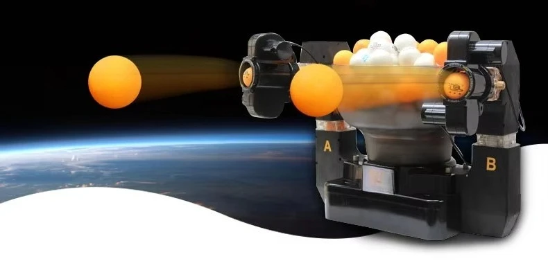 HUIPANG S1001 Automatic Table Tennis Serve Robot Two Service Heads.Two Exits.Ping Pong Robot