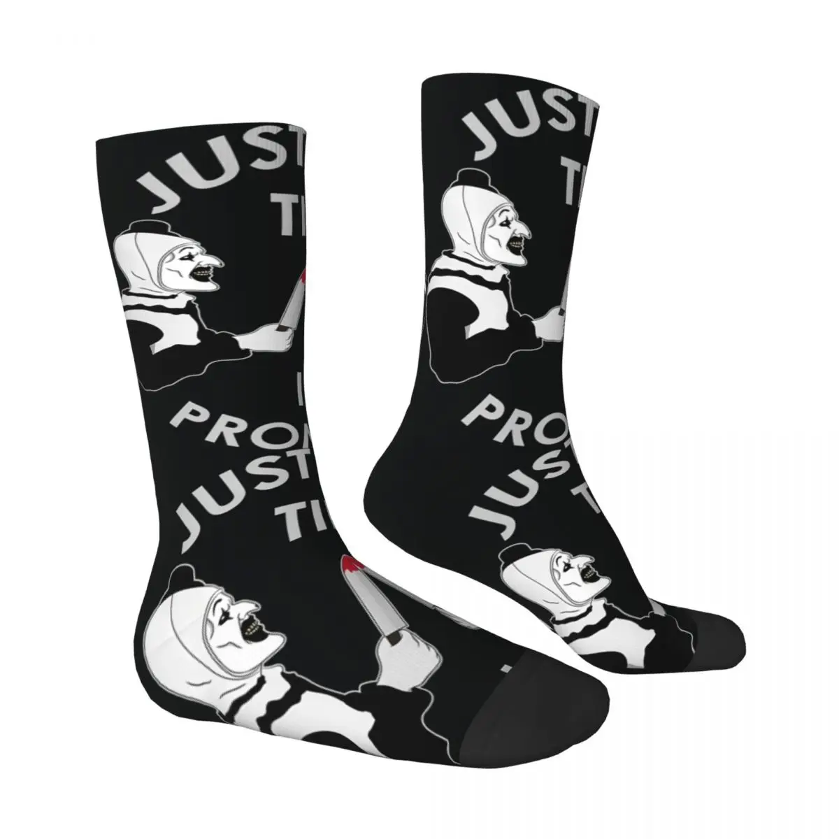 المرعب فقط نصيحة أنا وعد الجوارب جوارب القوطية الخريف المضادة للانزلاق الرجال الجوارب متوسطة لينة تصميم تسلق الجوارب