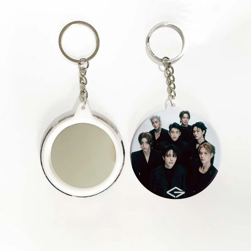 KPOP GOT7 Album WINTER HEPTAGON Metal Badge Round Brooch JinYoung Mark Jackson BamBam Photo Mirror Keychain Bag Pendant Fan Gift