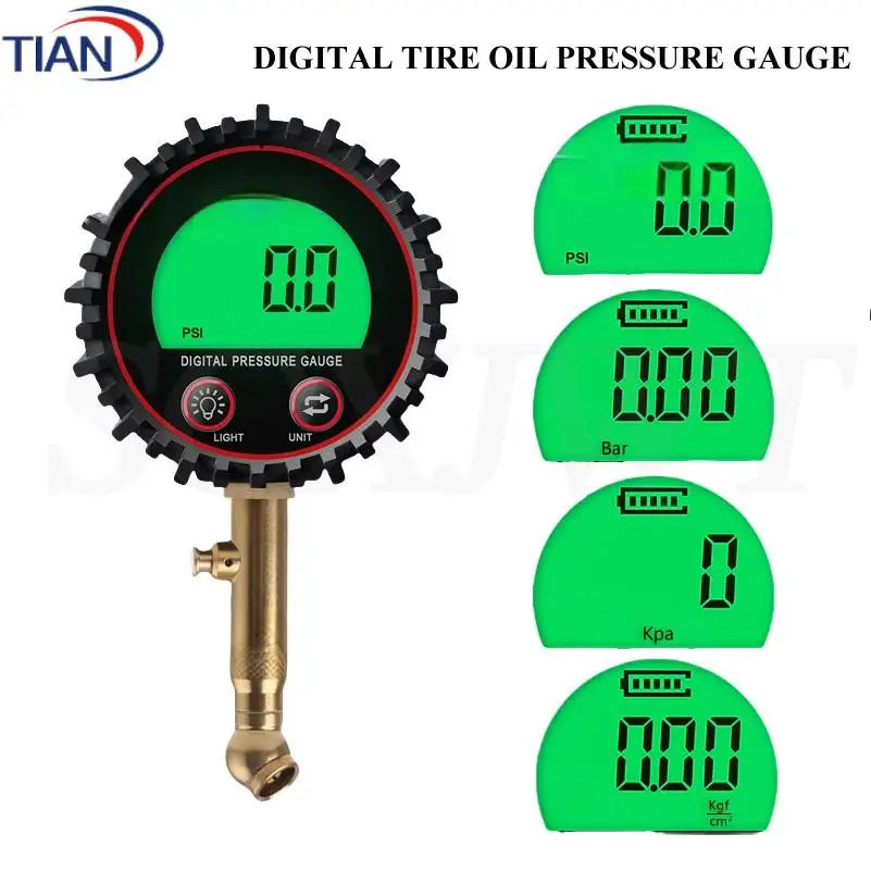 

Tire pressure gauge digital tire pressure gauge rapid deflation function off-road vehicle digital tire pressure gauge