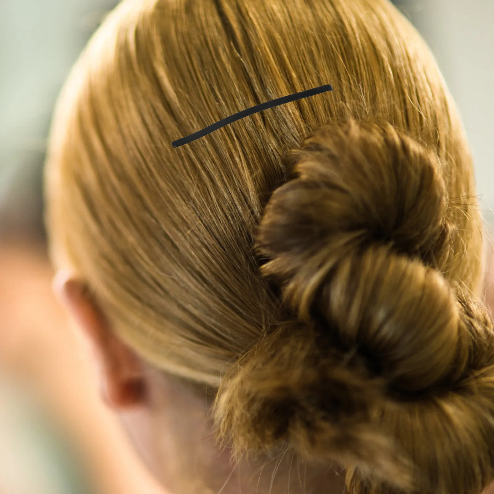 

100Pcs Curved Bobby Pins Jumbo Black Metal Hair Clips Non-Slip Side Clips for Bangs Thick Hair Styling Bobby Pins for Women