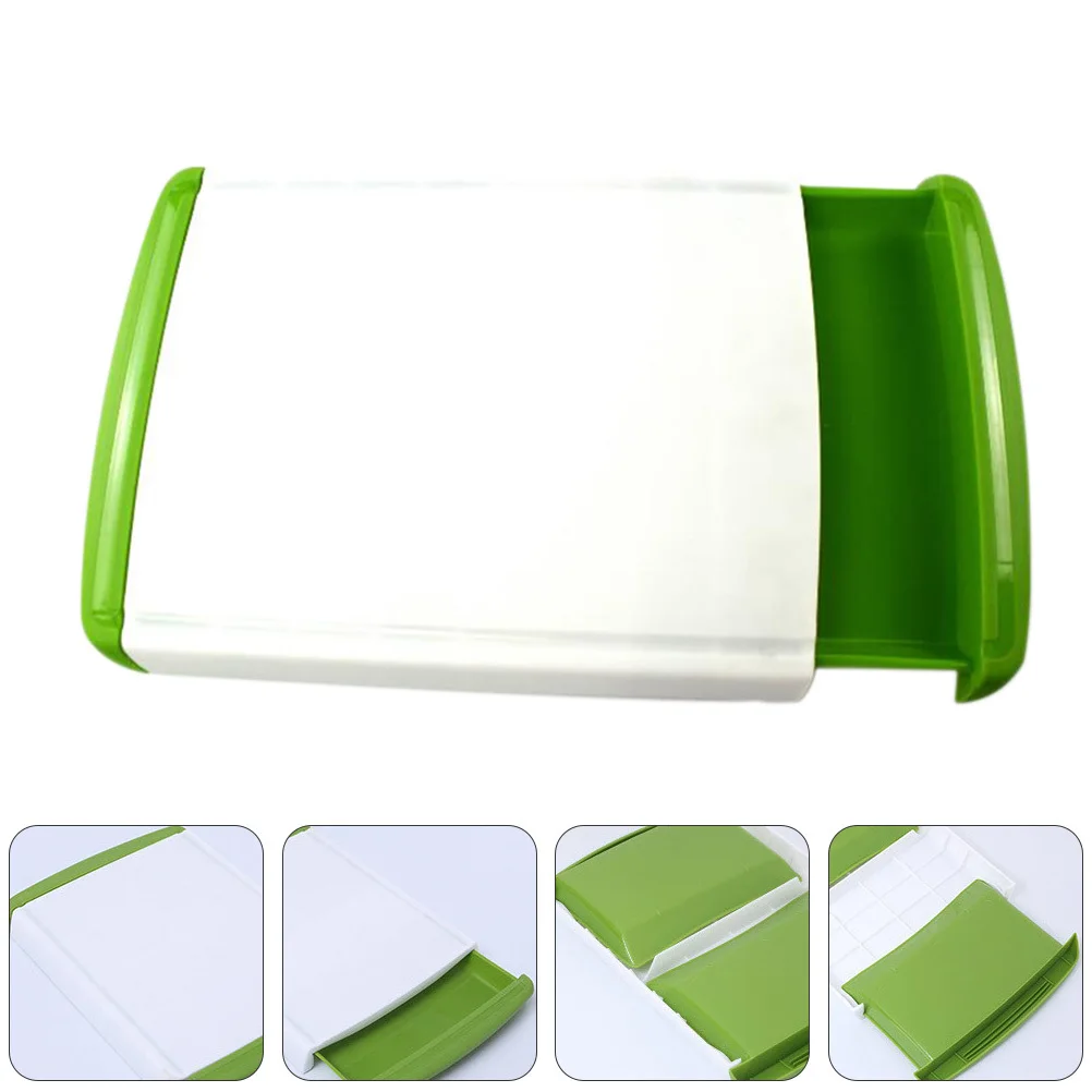 

Double Layer Plastic Cutting With Drawer Kitchen Chopping Board For Food Storage Smooth Surface Cheese Board