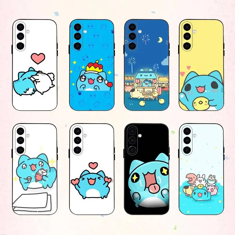 

C-Capoo W-Whimsical B-Bugcat phone Case For Samsung Galaxy A73,A72,A71,A70,A53,A52,A51,Others Soft Black Shell