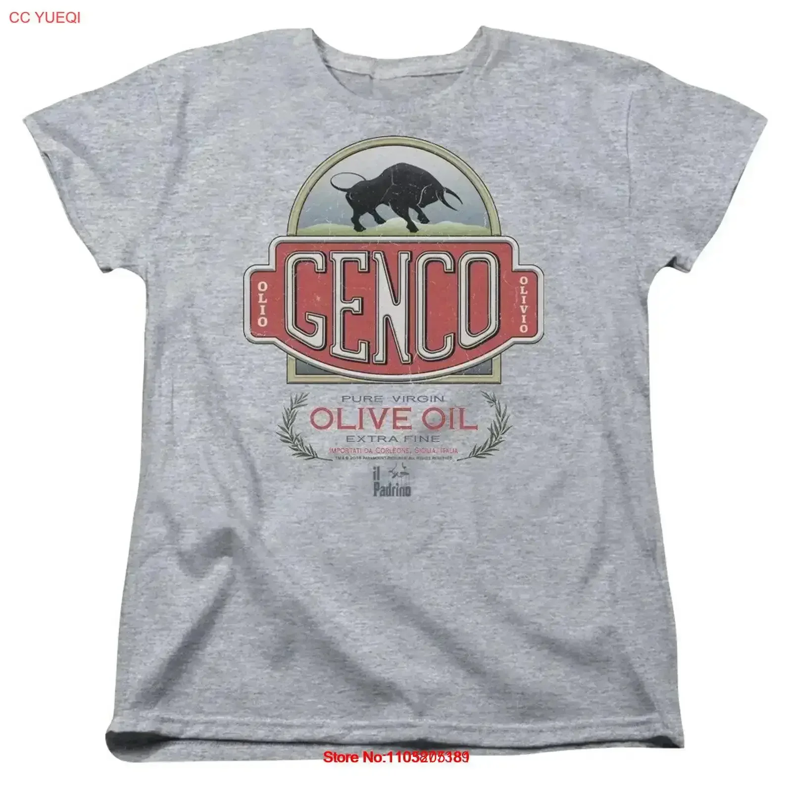 The Godfather Genco Olive Oil Women's T Shirt vintage Washed Casual Top For Everyday Wear Breathable graphic Soft vintage
