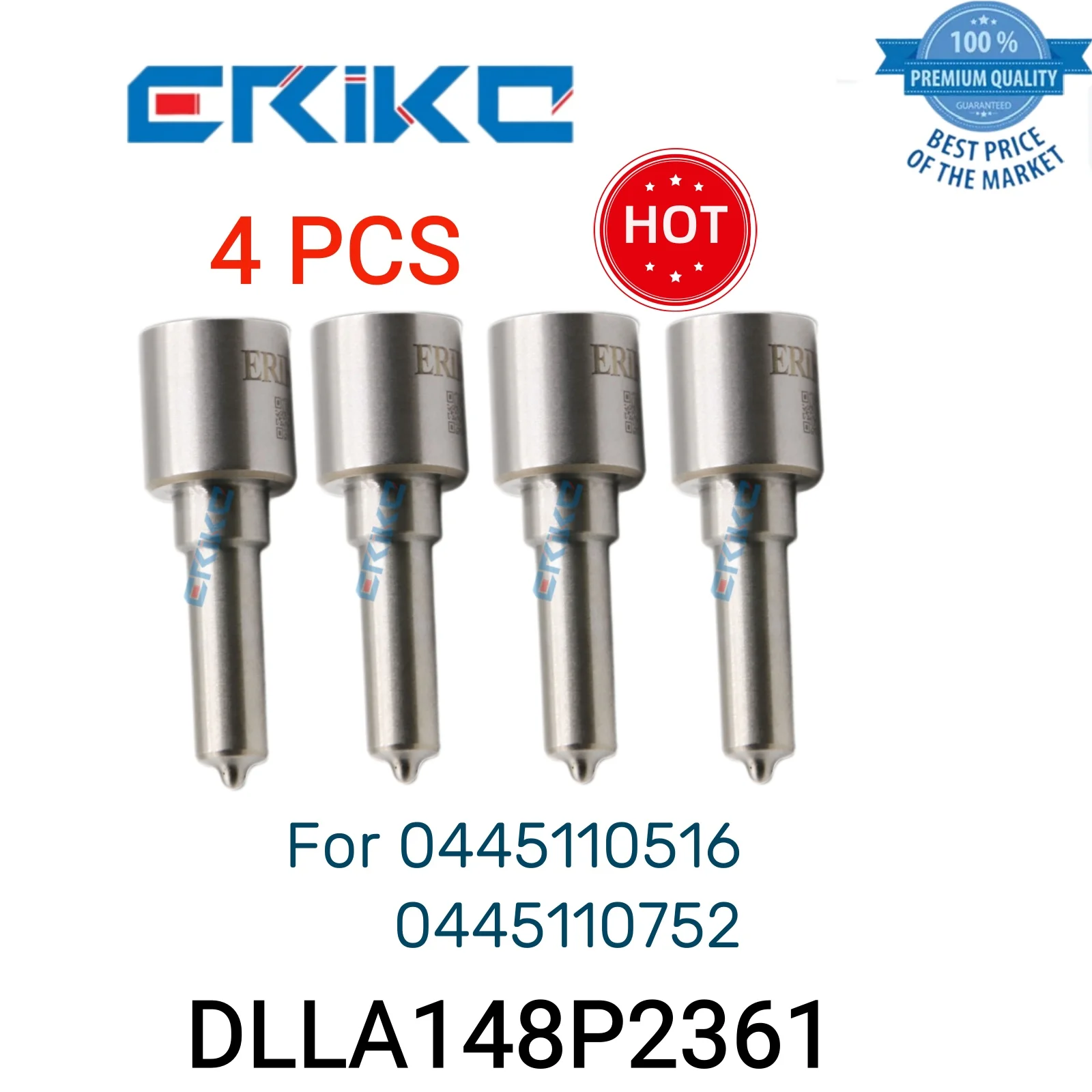 

4 PCS DLLA148P2361 0 433 172 411 Nozzles Injection DLLA 148 P 2361 Common Rail Nozzle DLLA 148P2361 fit for 0445110516 752