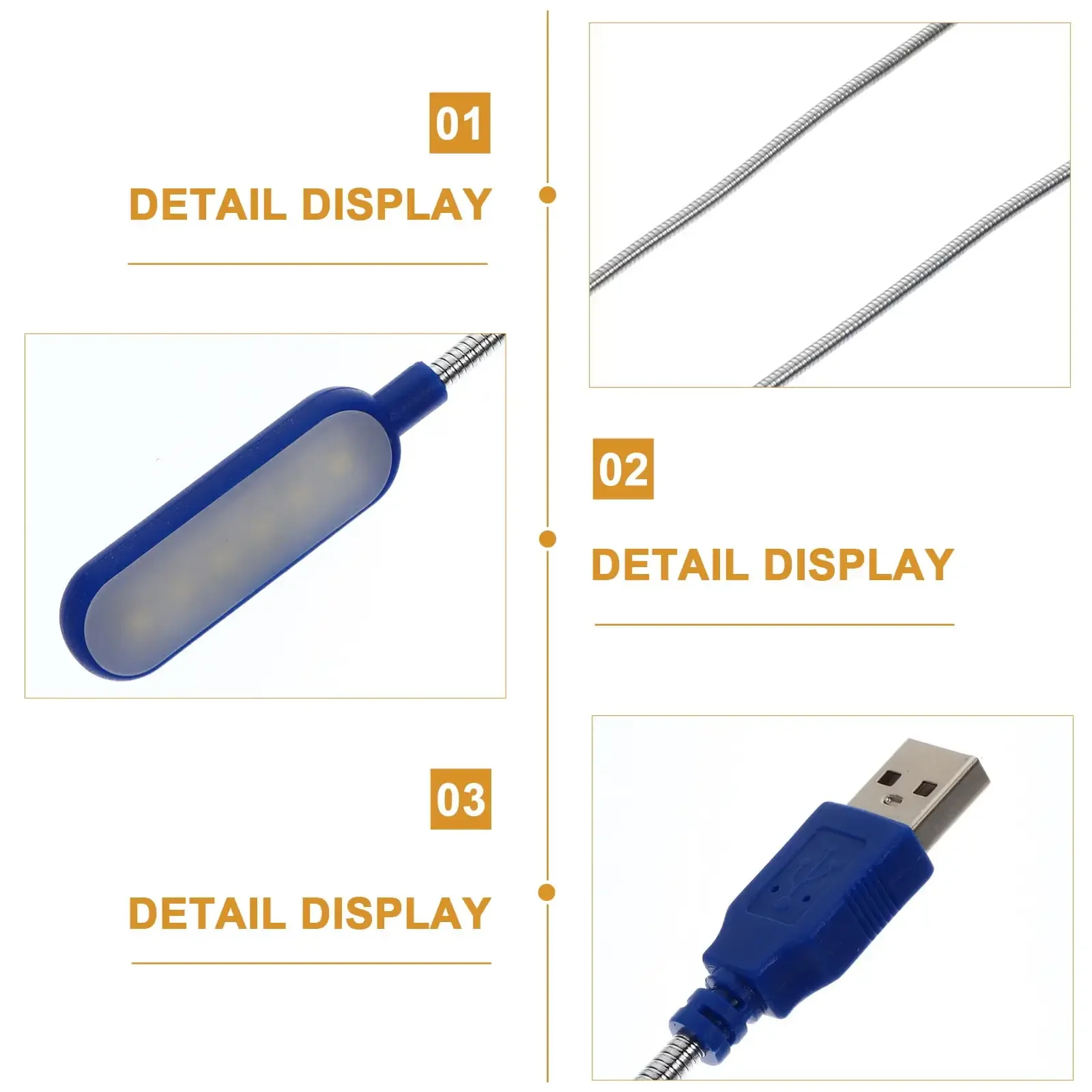 1pcs Portable Flexible USB Eye Protection Mini Night Light USB Computer Light Mini Laptop Lamp Lightweight USB LED Reading Lamp